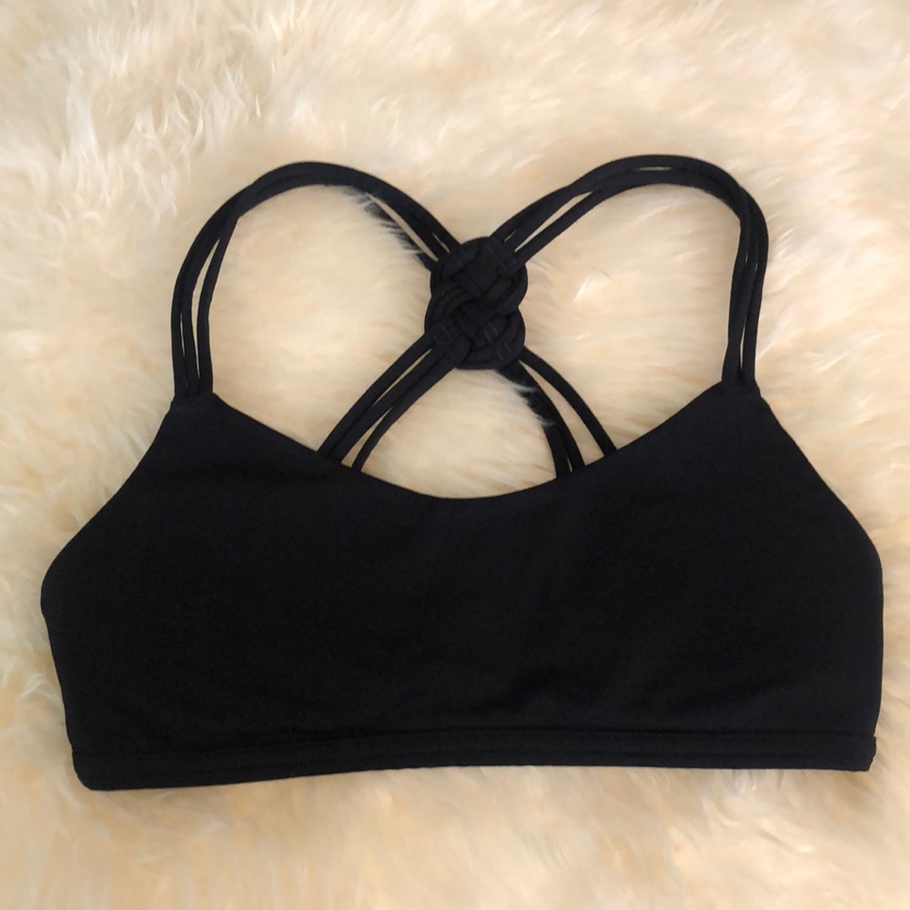 Black Criss-Cross Sports Bra